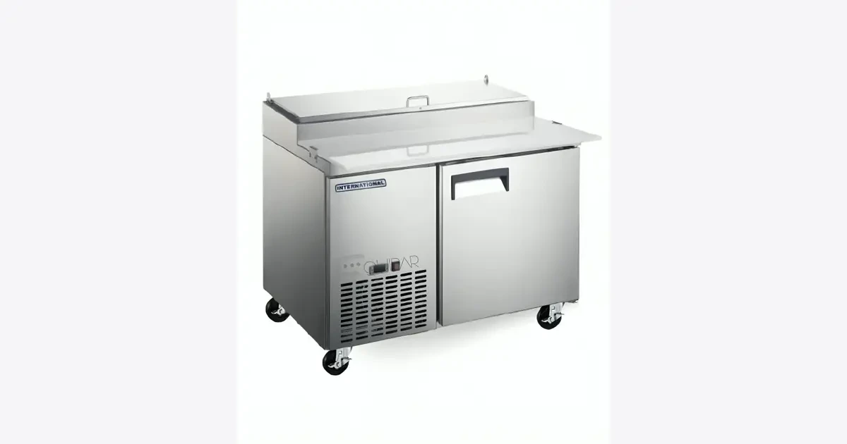Mesa de preparación de pizzas refrigerada 10 ft³ International INT/MPP-1P-AI: guía técnica y comparativa