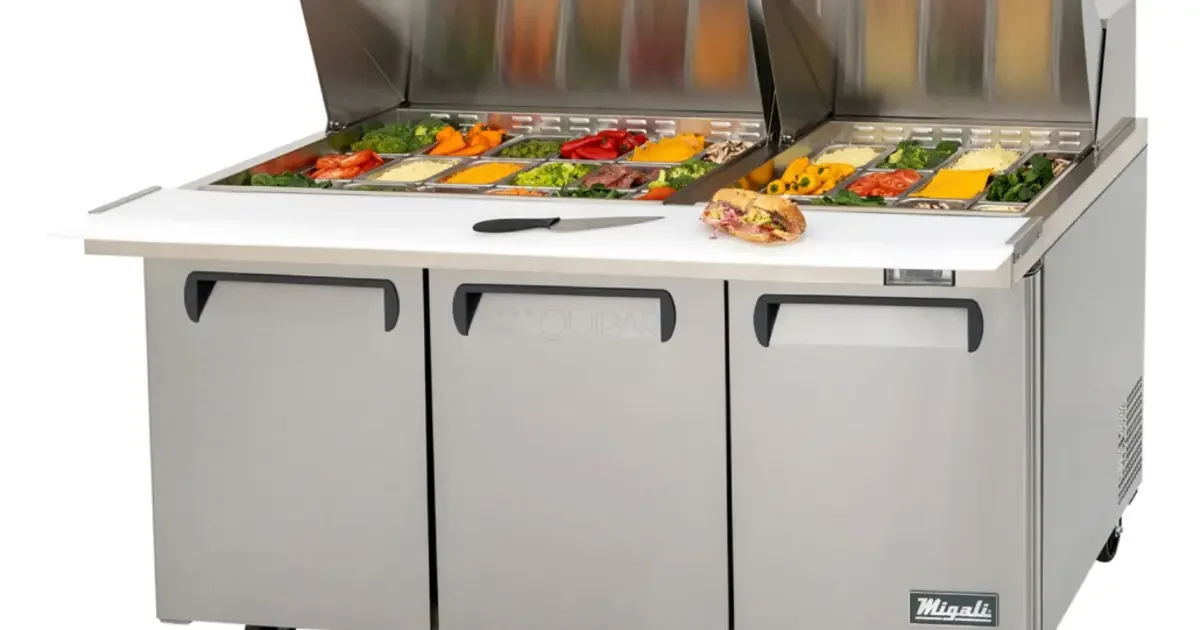 Migali C-SP72-30BT-HC: Mesa Big Top 72 pulgadas para Cocinas de Alto Volumen