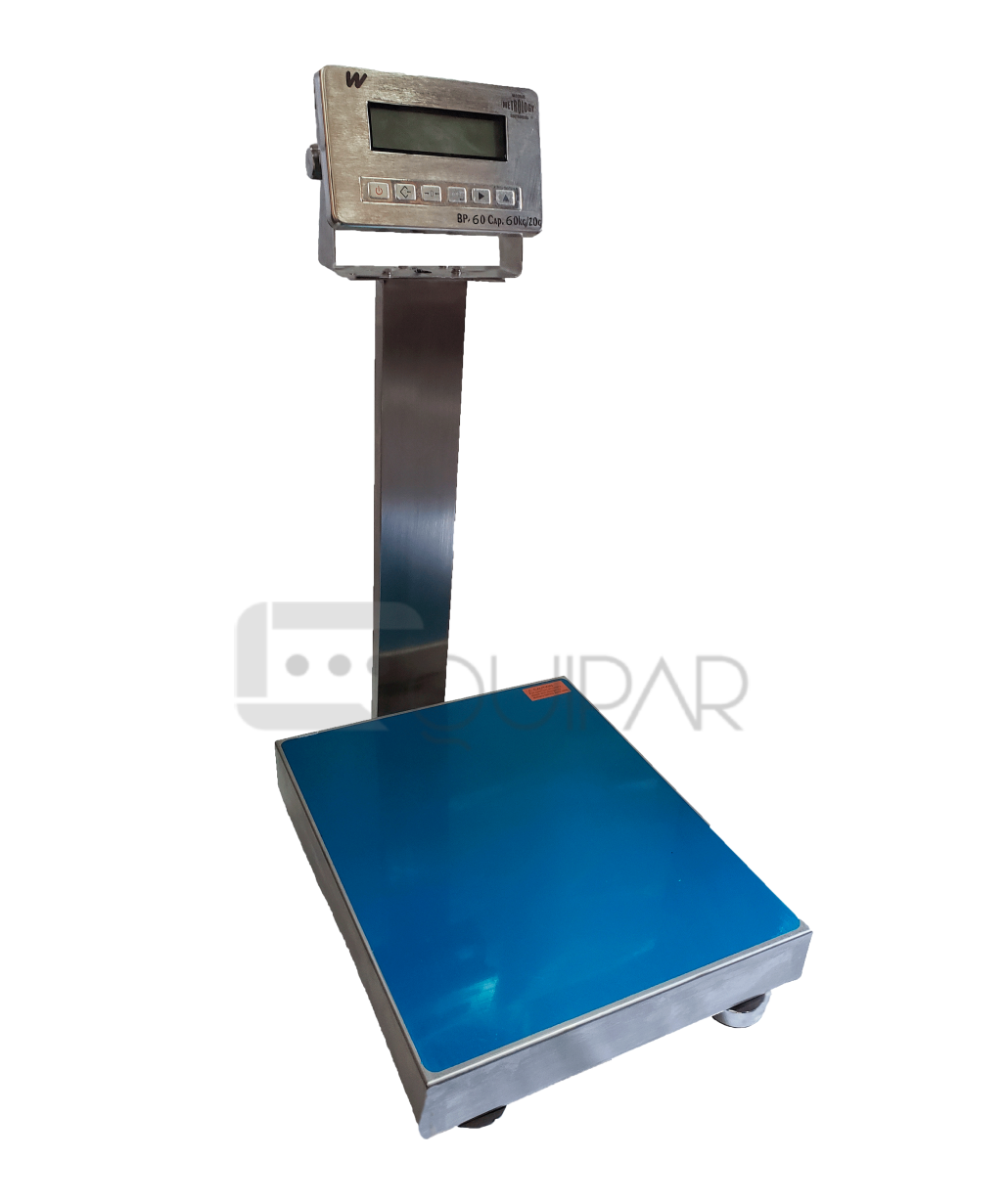 BASCULA DE RECIBO HERMETICA CON PLATAFORMA METROLOGY BPW-60