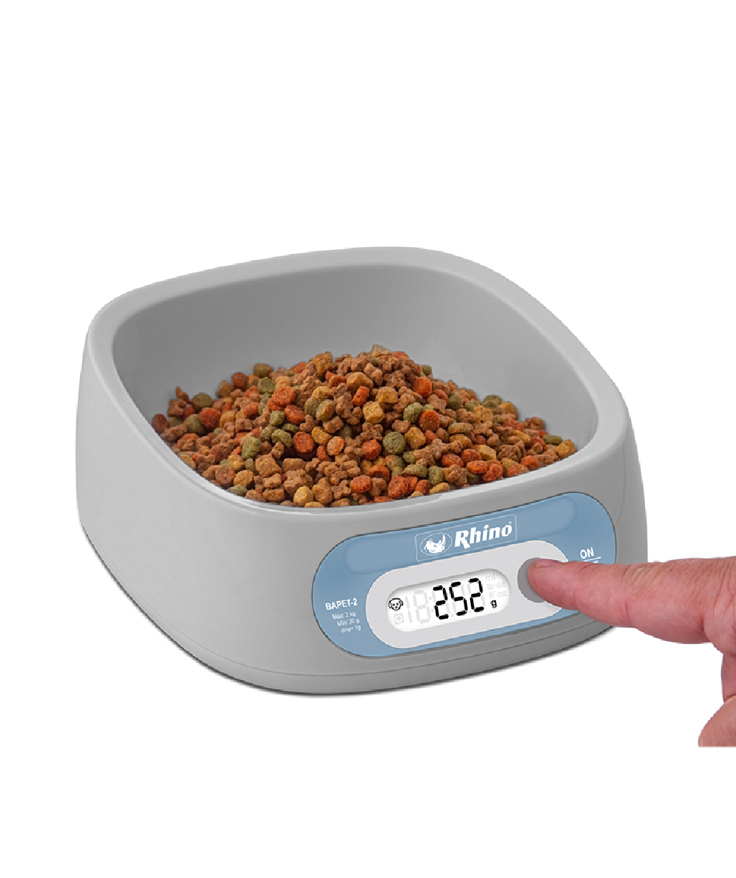 BASCULA PARA MASCOTAS 2 KG / 1 G RHINO BAPET-2