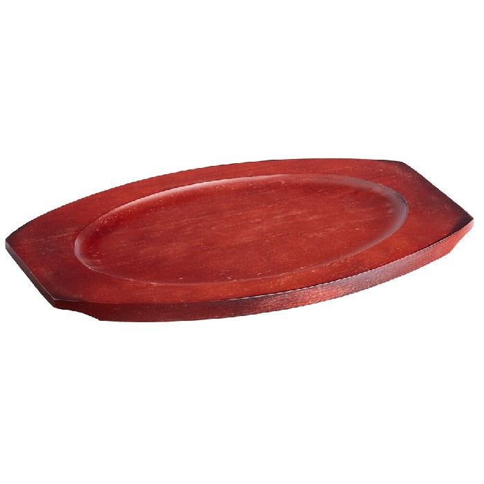 BASE DE MADERA DE CAUCHO OVALADA 13 1/2 "X 8 3/4" CHOICE  471ALSZ12WU