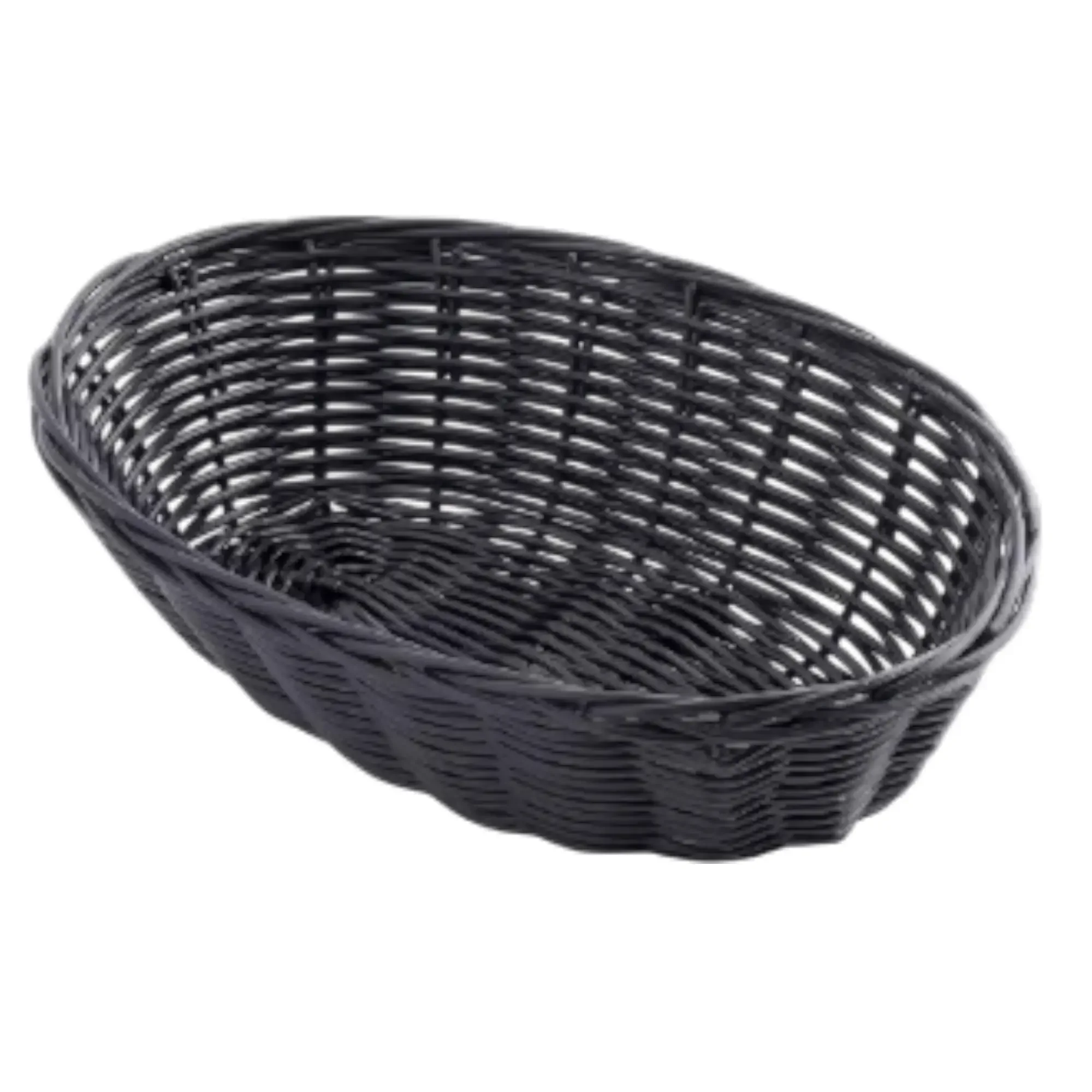 CESTA TEJIDA OVALADA COLOR NEGRO CONCASSE MCCETO090603N