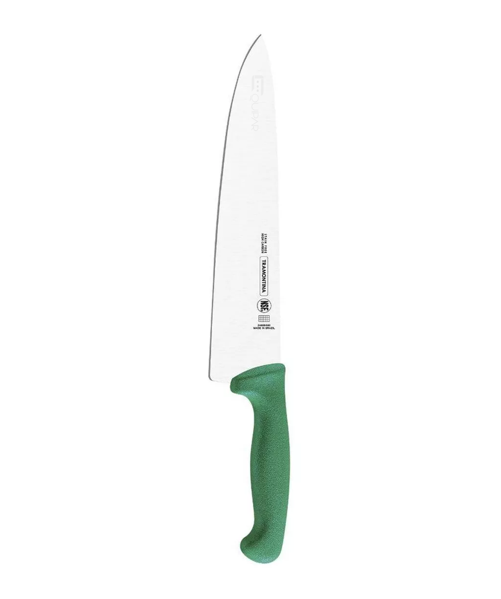 CUCHILLO CHEF 10" VERDE TRAMONTINA 24609020