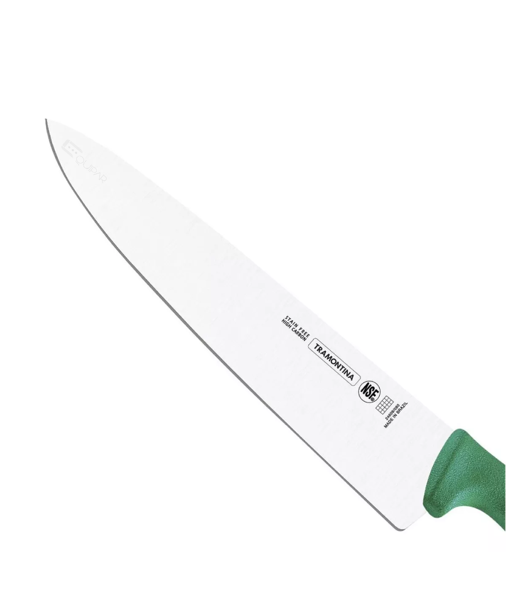 CUCHILLO CHEF 10" VERDE TRAMONTINA 24609020