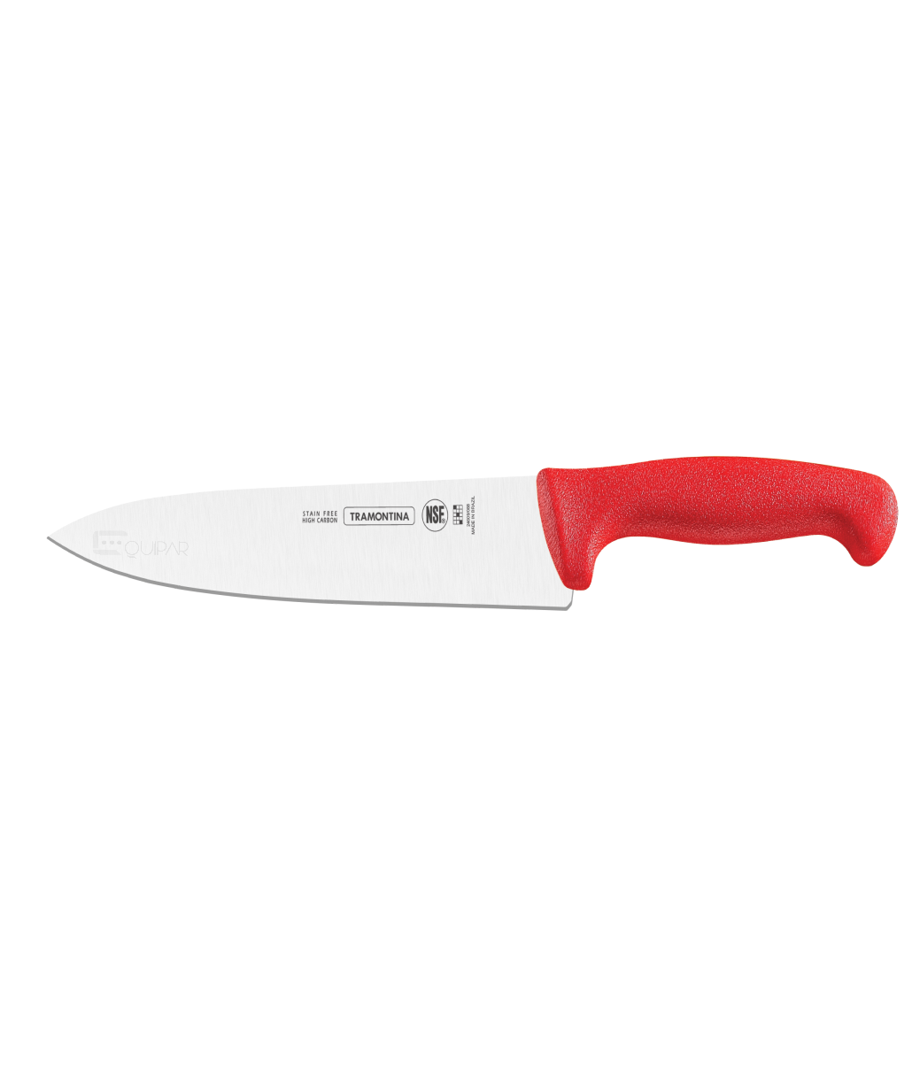 CUCHILLO CHEF 8"  ROJO TRAMONTINA 24609078