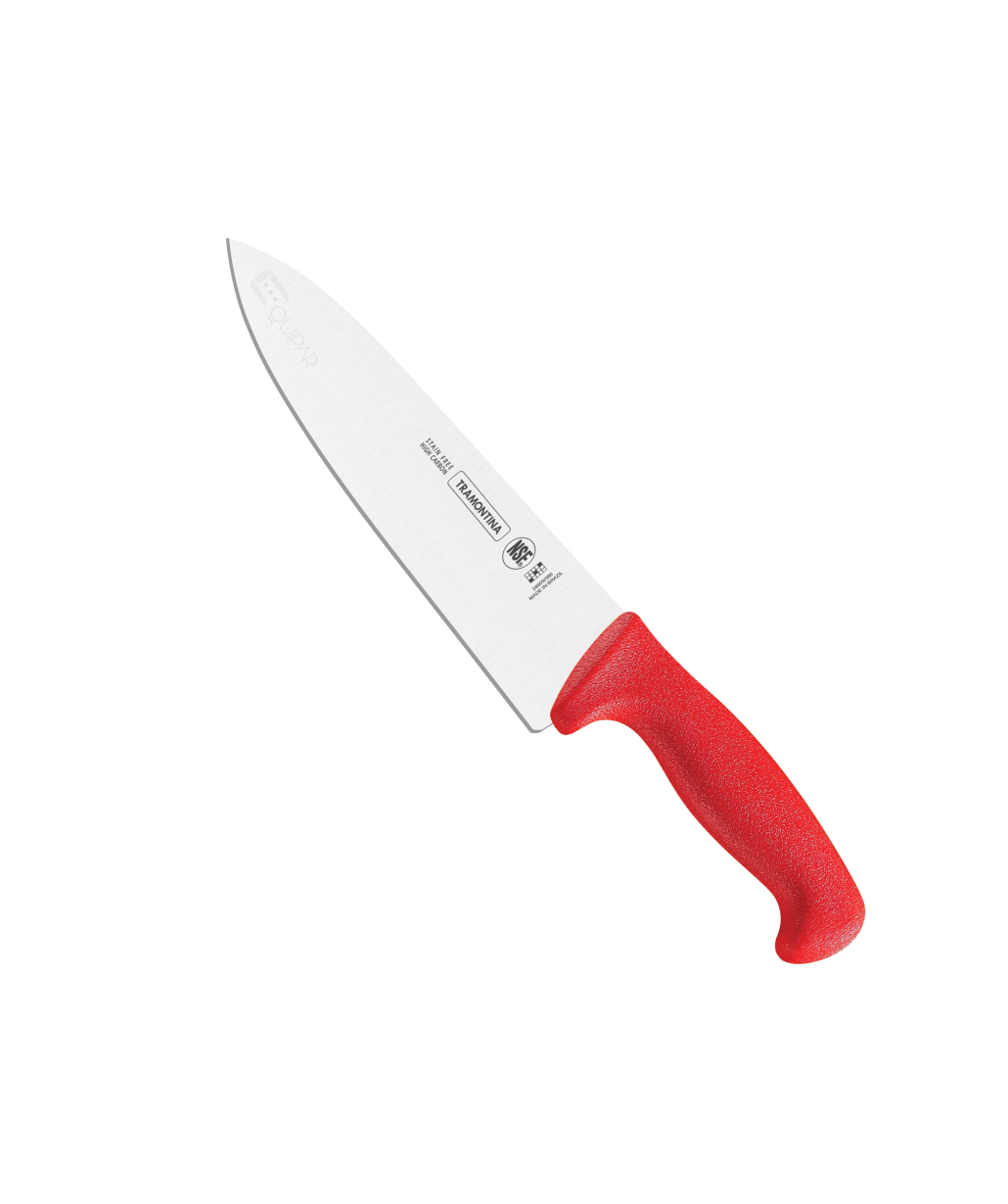 CUCHILLO CHEF 8"  ROJO TRAMONTINA 24609078