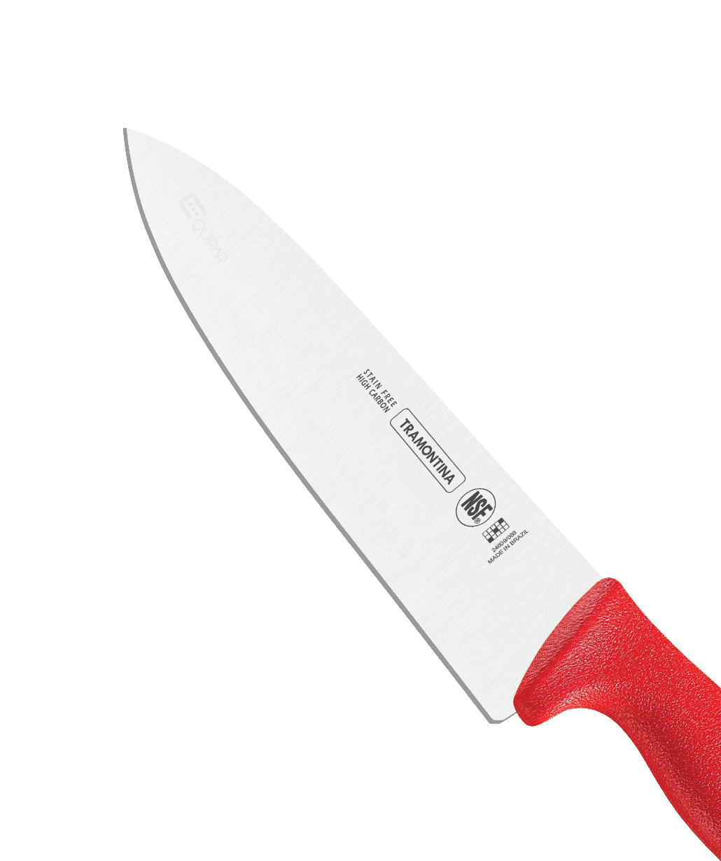 CUCHILLO CHEF 8"  ROJO TRAMONTINA 24609078