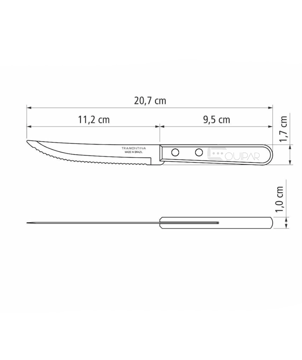 CUCHILLO PARA ASADO Y FRUTAS 5" DYNAMIC TRAMONTINA 22300405