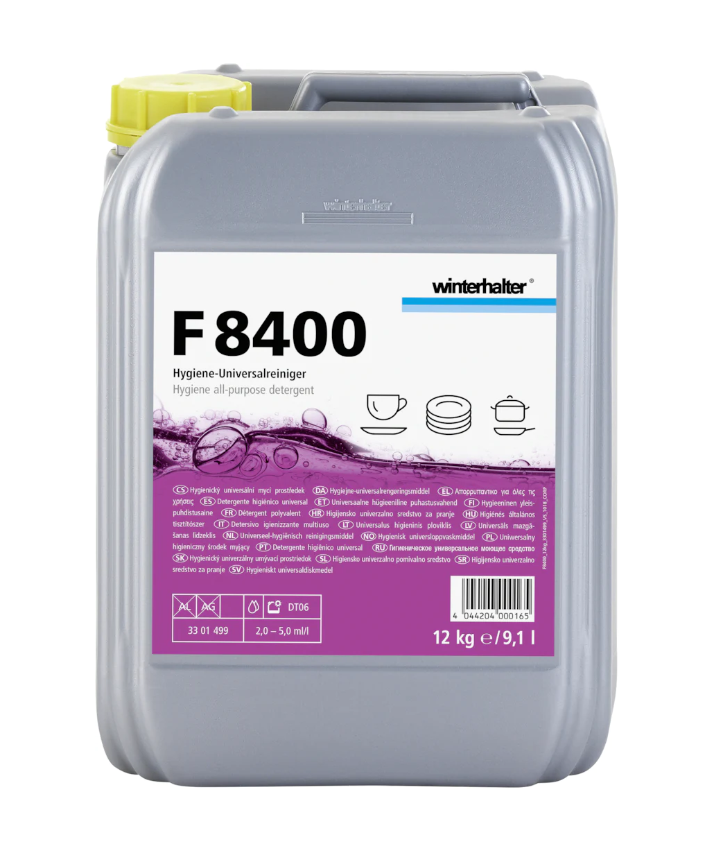 DETERGENTE UNIVERSAL LIQUIDO CON CLORO ACTIVO WINTERHALTER MOD. F 8400-12