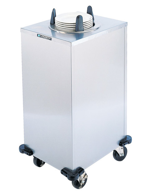 DISPENSADOR CERRADO DE PLATOS DE UNA SOLA PILA DE ACERO INOX. LAKESIDE 6110