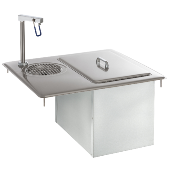 ESTACION DE AGUA EMPOTRABLE LLENADORA DE VASOS  DE 13 1/2". DELFIELD 204P