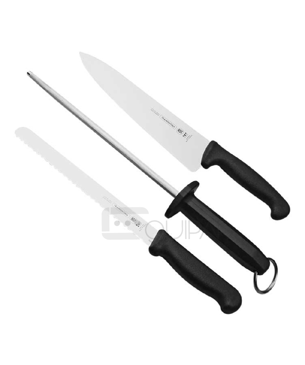 ESTUCHE DE CUCHILLOS PARA CHEF MASTER PROFESIONAL 10 PIEZAS TRAMONTINA 32200386