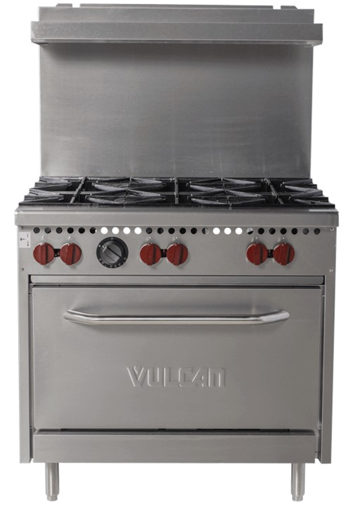 ESTUFA DE 6 QUEMADORES CON HORNO VULCAN SX36- 6BP