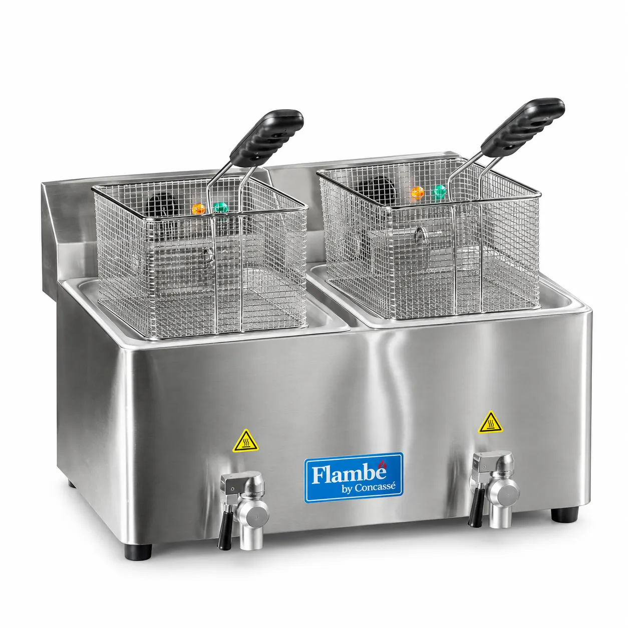 FREIDORA ELECTRICA DE MESA 2 CANASTILLAS DE 8 LTS C/U CONCASSE EFREF2X8E