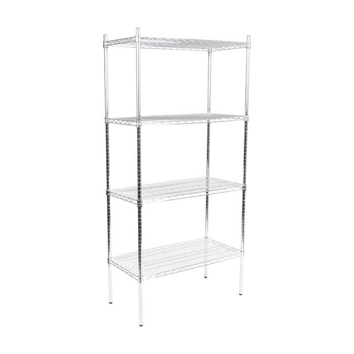 JUEGO ESTANTERIA CROMADA (48"X24") CONCASSE MCEA4824CR