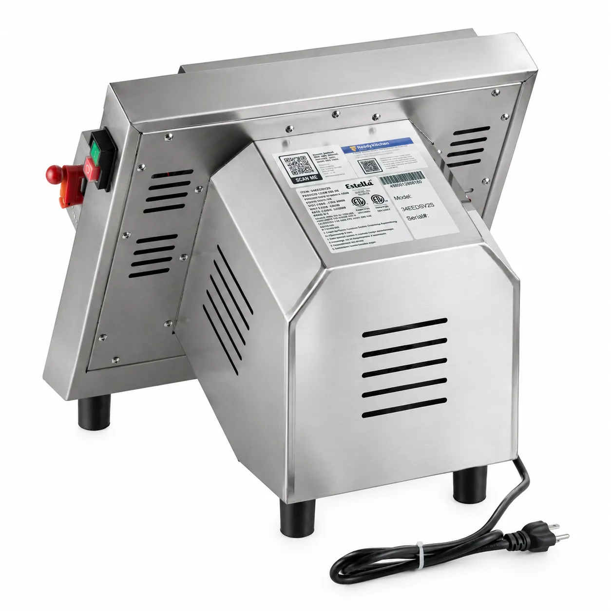 LAMINADORA DE MASA DE UNA ETAPA DE 12" PARA MOSTRADOR  ESTELLA EDS12S