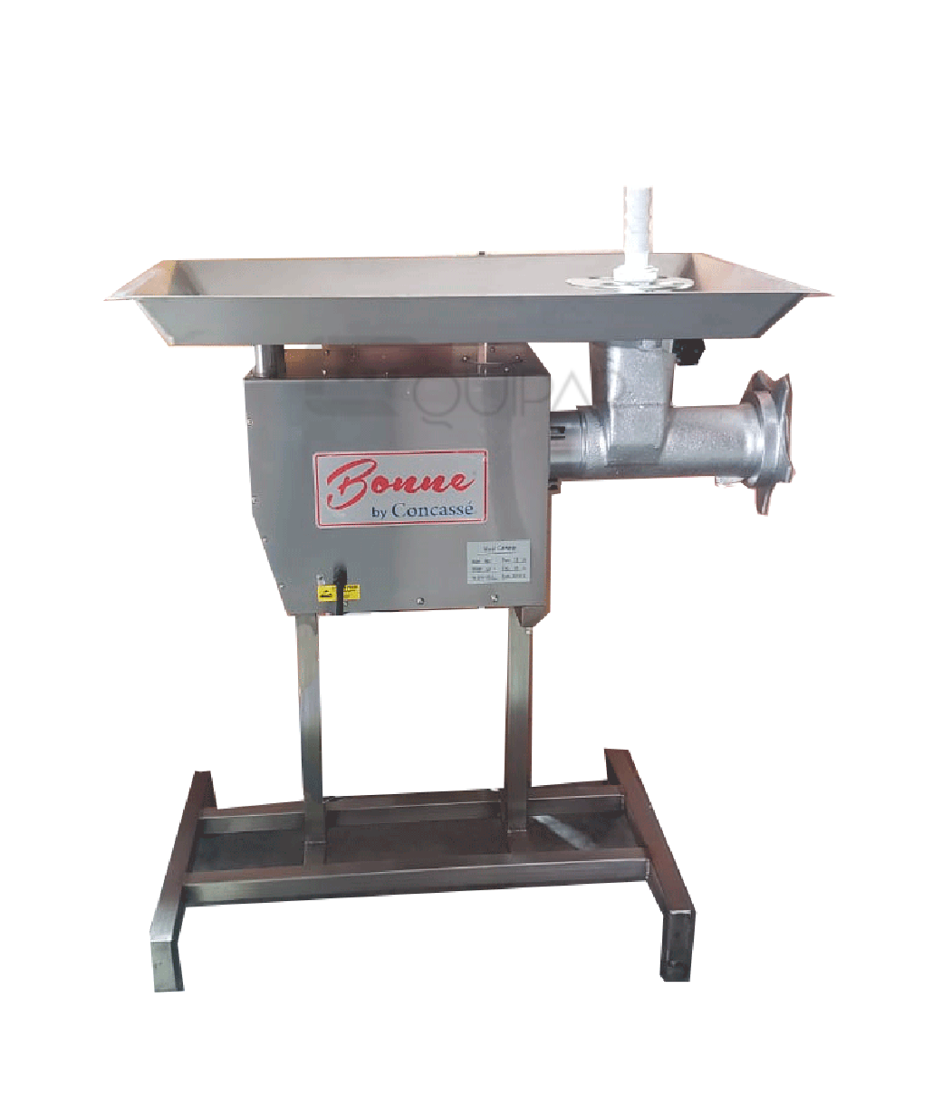 MOLINO DE CARNE 32 ACERO INOXIDABLE CON PEDESTAL. CONCASSE EMOB32AI5HPP3F