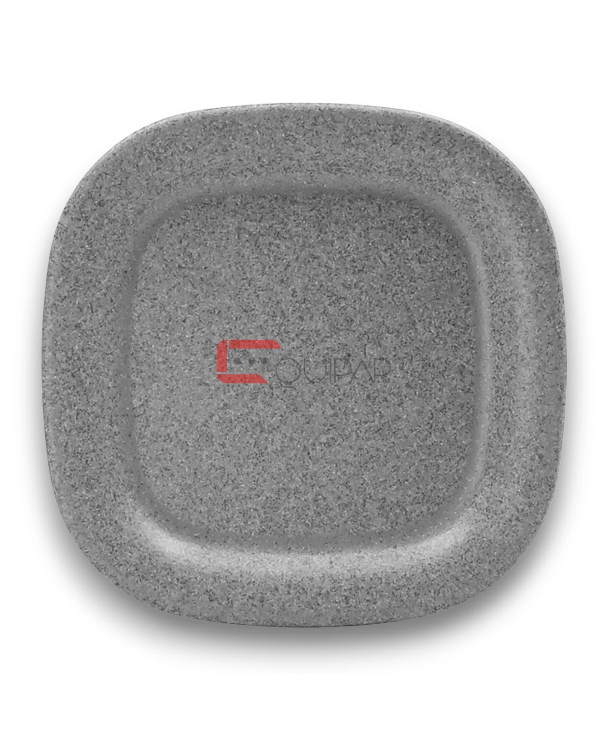 PLATO CUADRADO RIM PREMIUM MELAMINA GRIS DE 25.9*2 CM CONCASSE MCPLMCRP26G