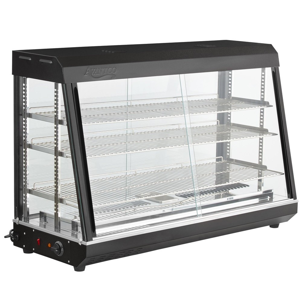 VITRINA CALIENTE DE EXHIBICION 48" CON 3 ESTANTES DE ENCIMERA AVANTCO  HDC-48