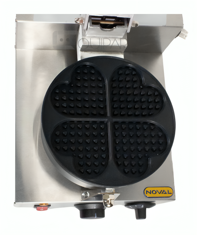 WAFLERA FORMA DE CORAZON ACERO INOX NOVAL WF-C
